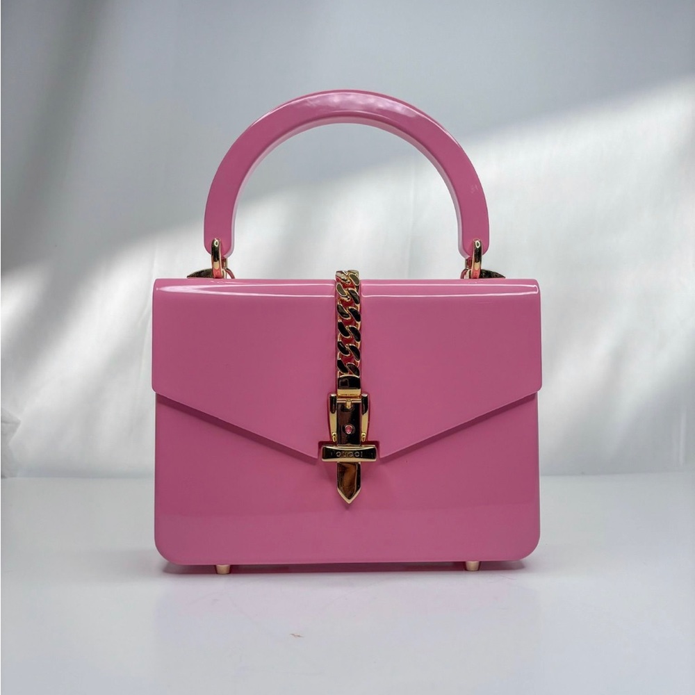 Gucci Plexiglass Mini Sylvie 1969 Top Handle